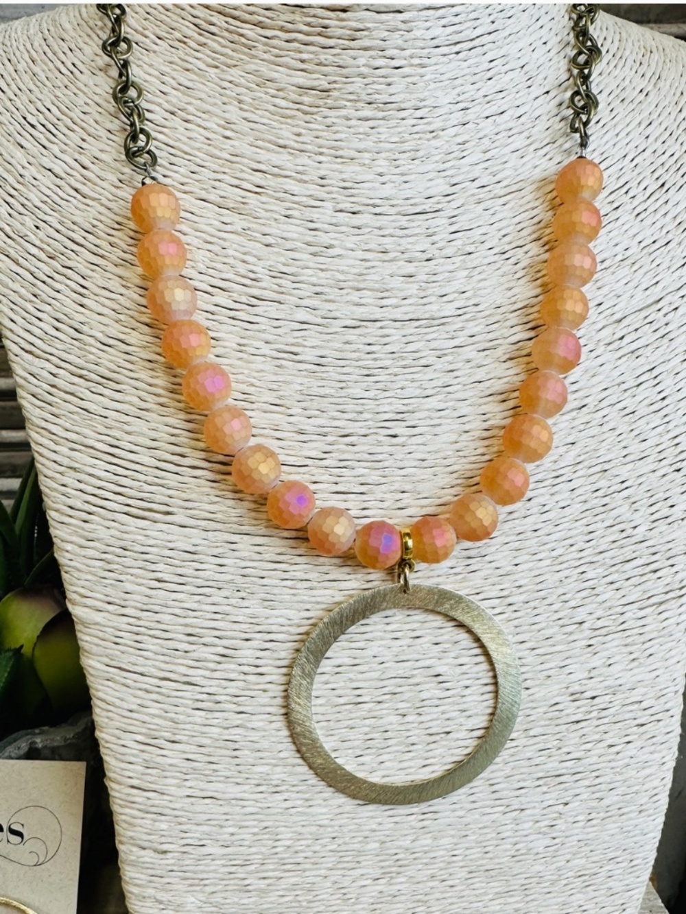 BOHO GYPSY BLUSHING SORBET  NECKLACE